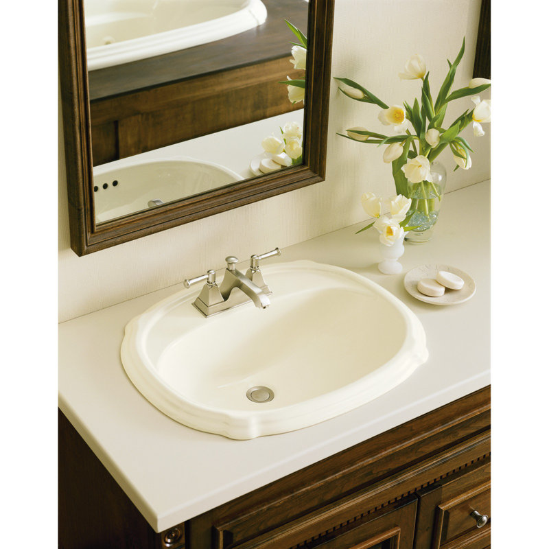 K2189195,80,4K4 Kohler Portrait® Ceramic Oval DropIn Bathroom Sink with Overflow & Reviews
